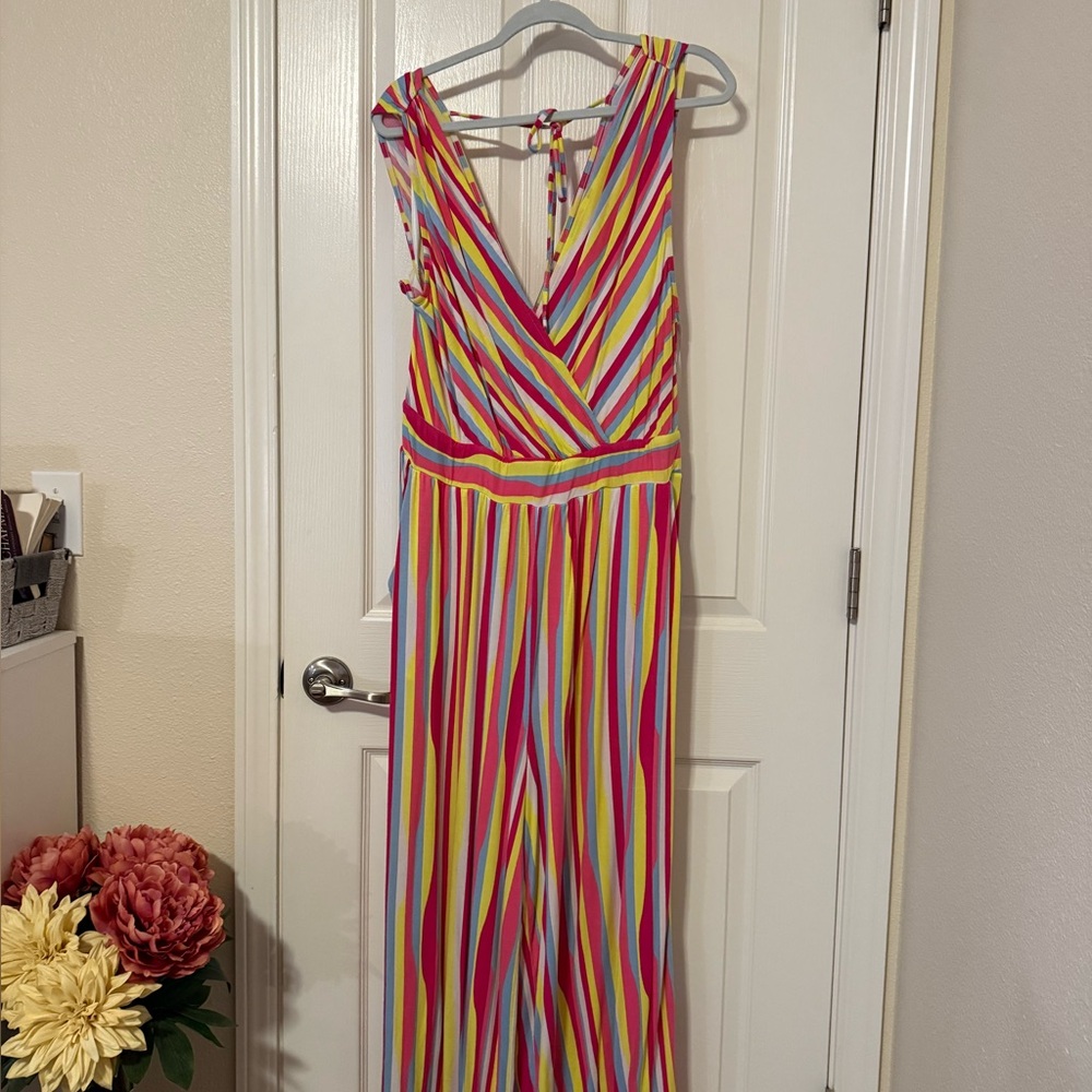 Colorful Striped Jumpsuit
